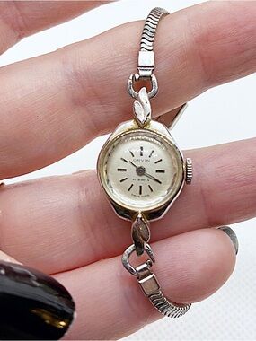 Vintage Women’s Wrist Watch Orvin 70s Swiss Made Antique 10K Rolled Gold Plated